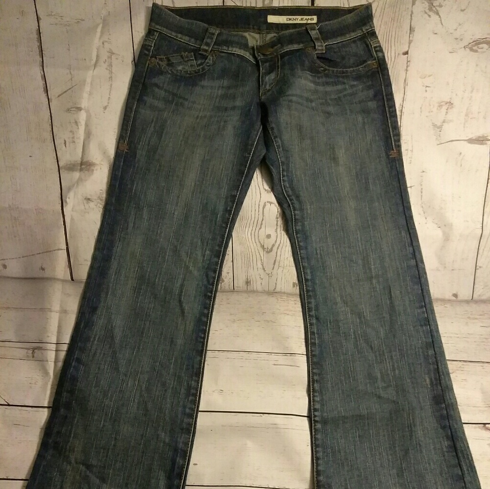 DKNY Extreme Brooklyn Flare jeans sz 9L - Picture 6 of 9
